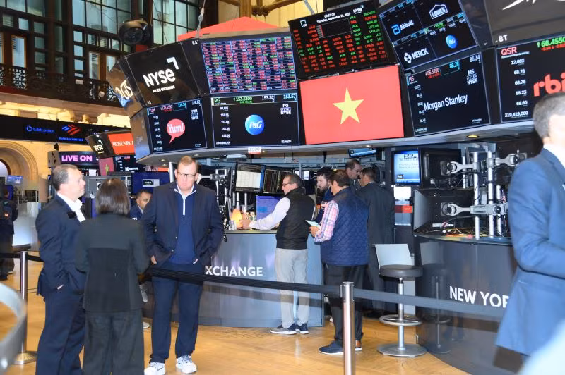 Phiên giao dịch sáng 21/9 tại Sàn giao dịch chứng khoán New York.