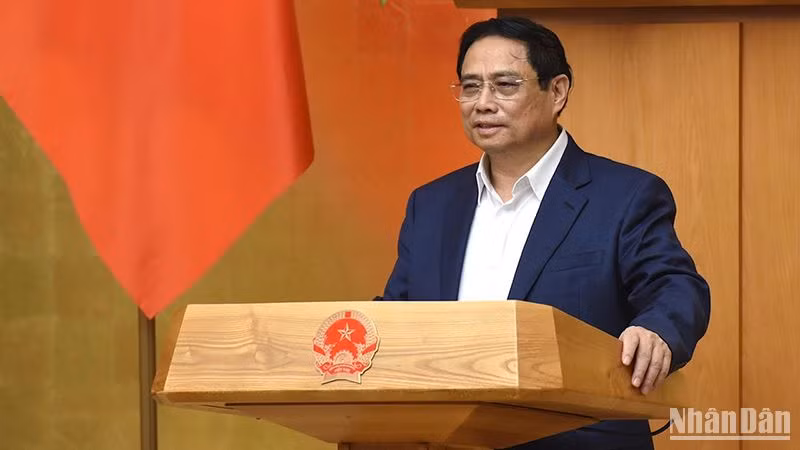 Thủ tướng Phạm Minh Chính phát biểu chỉ đạo hội nghị.