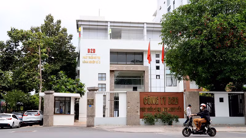 Trụ sở Công ty D2D trên đường Võ Thị Sáu, chủ đầu tư Dự án khu dân cư phường Thống Nhất.