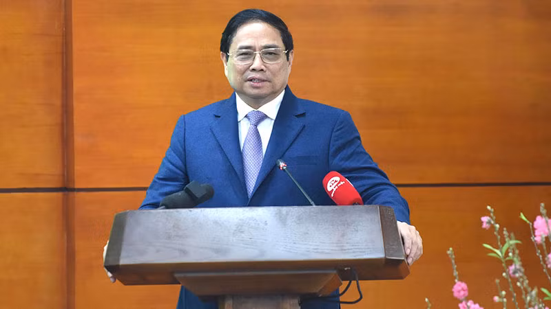 Thủ tướng Phạm Minh Chính phát biểu chỉ đạo hội nghị.