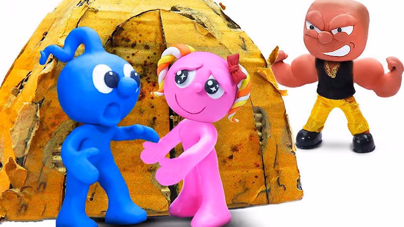 Tạo hình nhân vật Clay Mixer được thực hiện bằng đất sét, giấy, vải...(Ảnh: Sconnect Việt Nam)