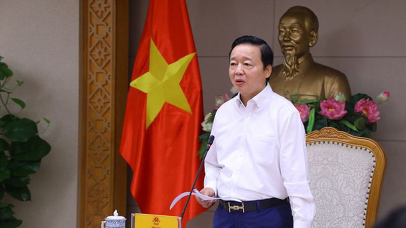 Phó Thủ tướng Trần Hồng Hà phát biểu tại cuộc họp. (Ảnh: VGP)