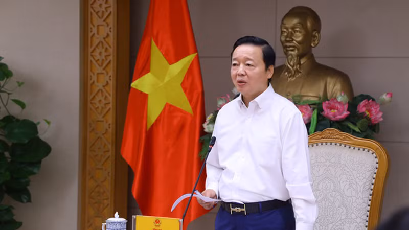 Phó Thủ tướng Trần Hồng Hà phát biểu tại cuộc họp. (Ảnh: VGP)