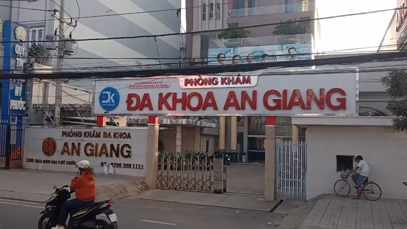 Phòng khám đa khoa An Giang đã bị thu hồi giấy phép hoạt động.