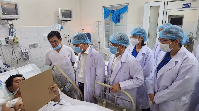 Các bệnh nhân trong vụ cháy nhà sức khỏe tiến triển tốt, nhiều ca bệnh đã được xuất viện. (Ảnh: BVCC)