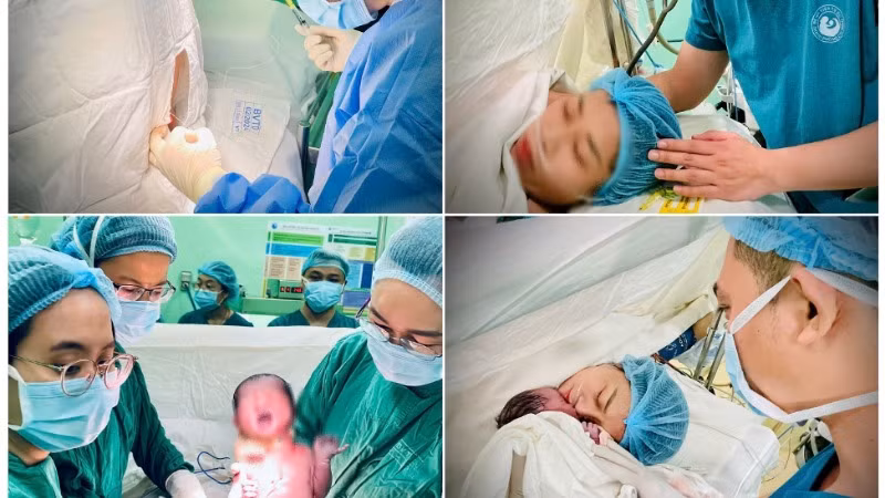 Chị T. được gây tê ngoài màng cứng và phẫu thuật lấy thai thành công tại bệnh viện Từ Dũ.