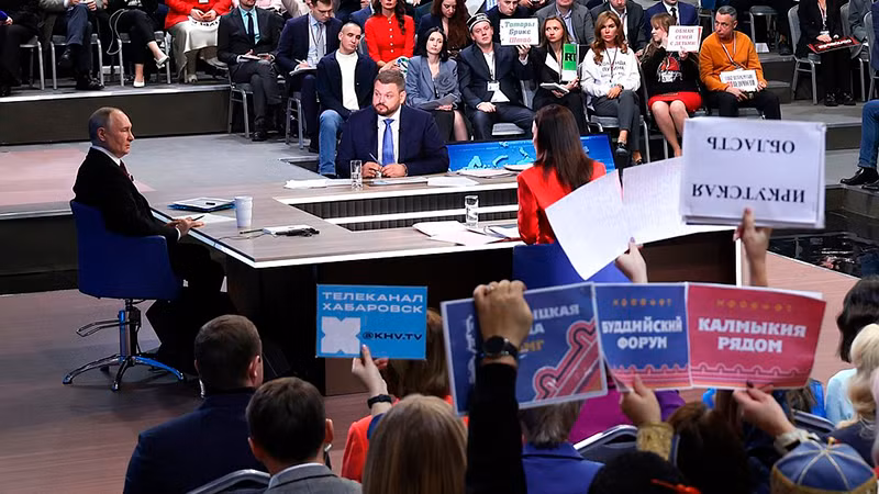 Tổng thời gian của chương trình kéo dài 4 giờ 30 phút. (Ảnh: KREMLIN.RU)