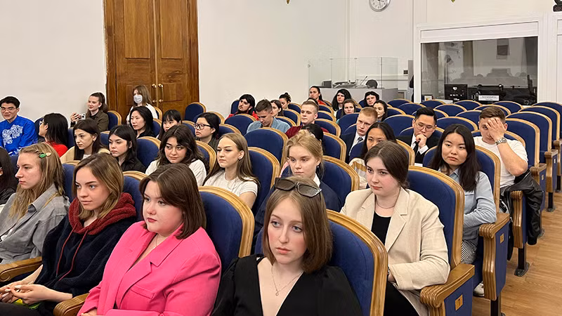 Sự kiện thu hút đông đảo sinh viên Nga và quốc tế tham dự. (Ảnh: Xuân Hưng)