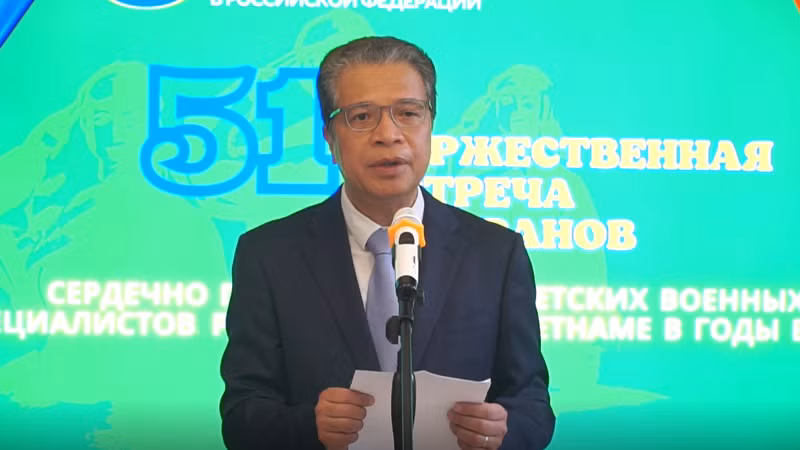 Đại sứ Việt Nam tại Liên bang Nga Đặng Minh Khôi. (Ảnh: Xuân Hưng)