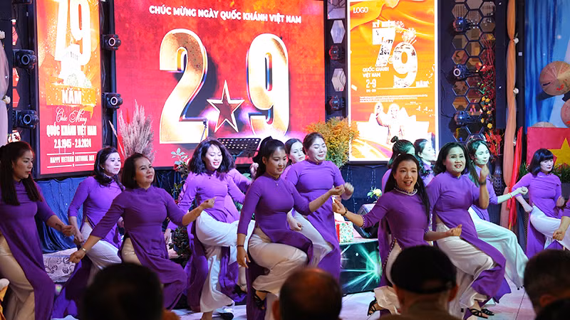 Tiết mục múa hết sức sôi động trong Hội thi.