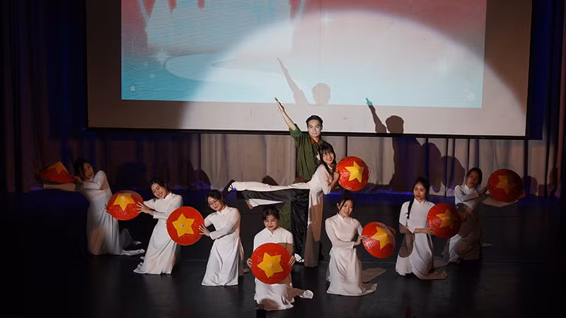 Một tiết mục trong phần thi tài năng.