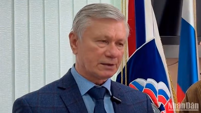 Giáo sư Vladimir Buyanov, Chủ tịch Hội hữu nghị Nga-Việt. 