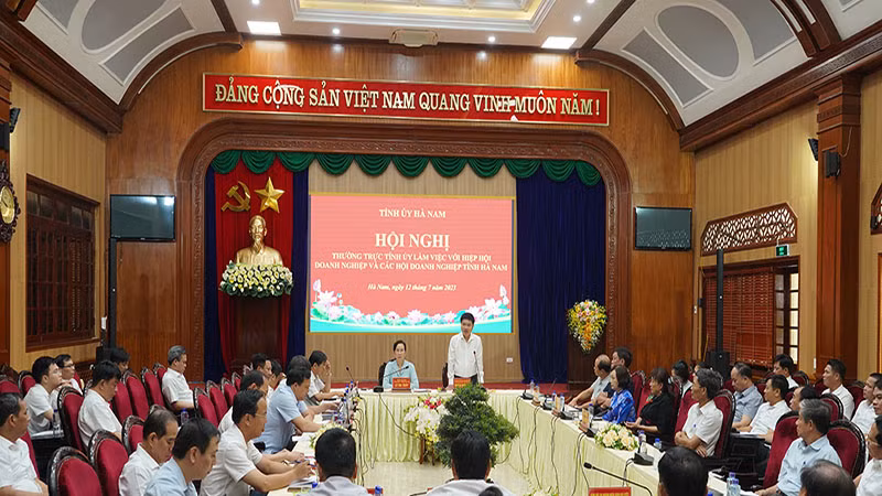 Các đại biểu dự hội nghị.