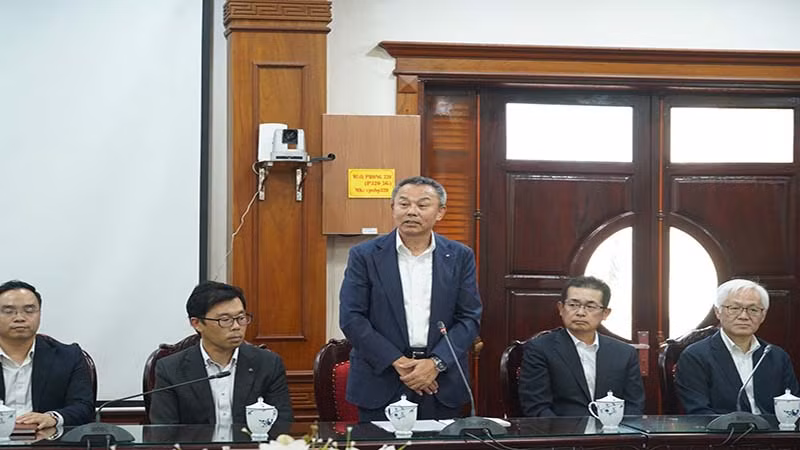 Đại diện doanh nghiệp Nhật Bản phát biểu tại Hội nghị.