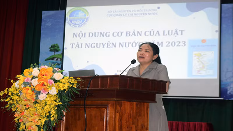 Chuyên gia Cục Quản lý tài nguyên nước (Bộ Tài nguyên và Môi trường) giới thiệu tổng quan về những điểm mới của Luật Tài nguyên nước năm 2023.