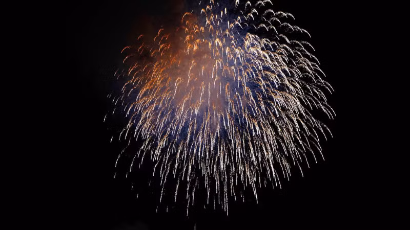 Pháo hoa tầm cao tại Cần Thơ.