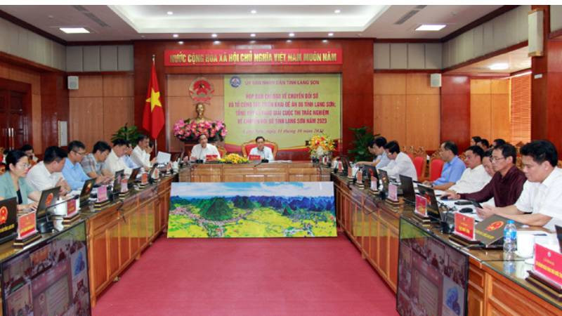 Ban chỉ đạo Đề án 06 của tỉnh, họp triển khai Đề án 06 cho những tháng cuối năm 2023.