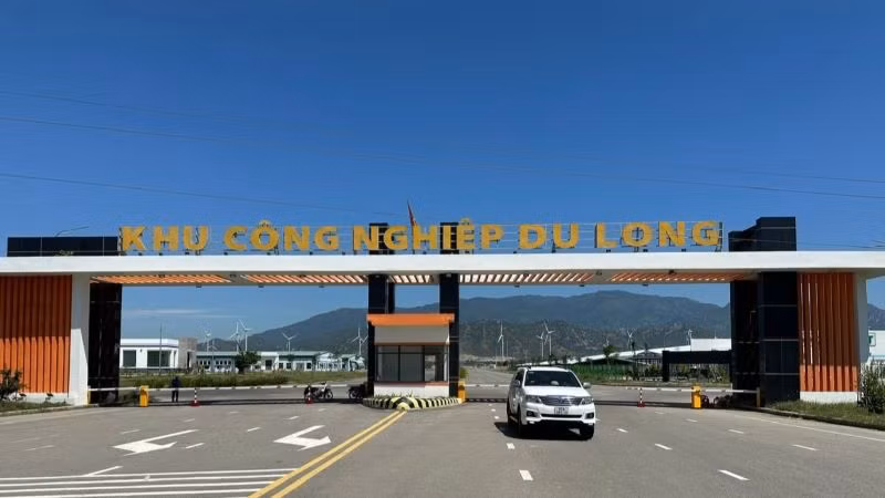Một góc Khu công nghiệp Du Long tại tỉnh Ninh Thuận.