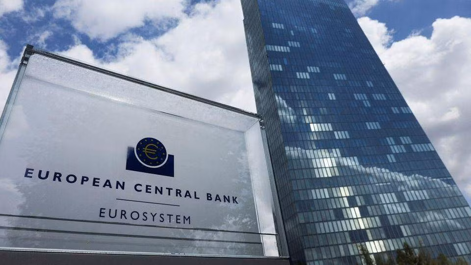 Bên ngoài trụ sở ECB tại Frankfurt, Đức. (Ảnh: Reuters)