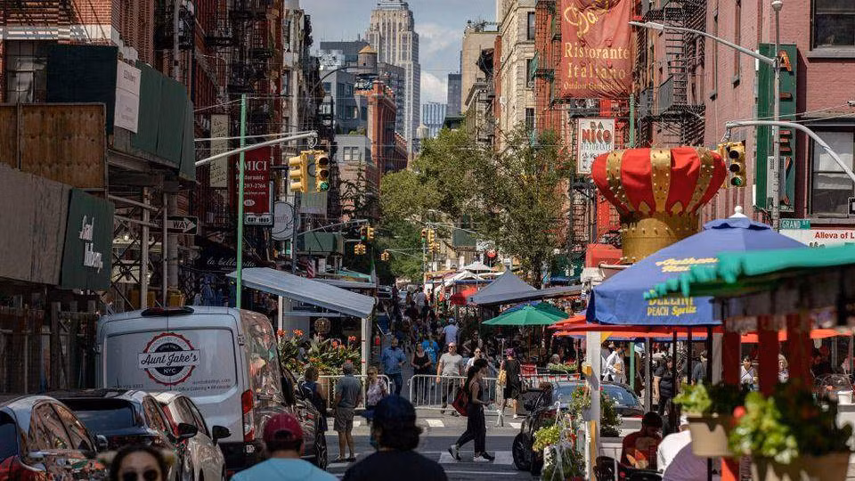 Khu vực Little Italy tại Manhattan, New York, ngày 18/7/2021. (Ảnh: Reuters)
