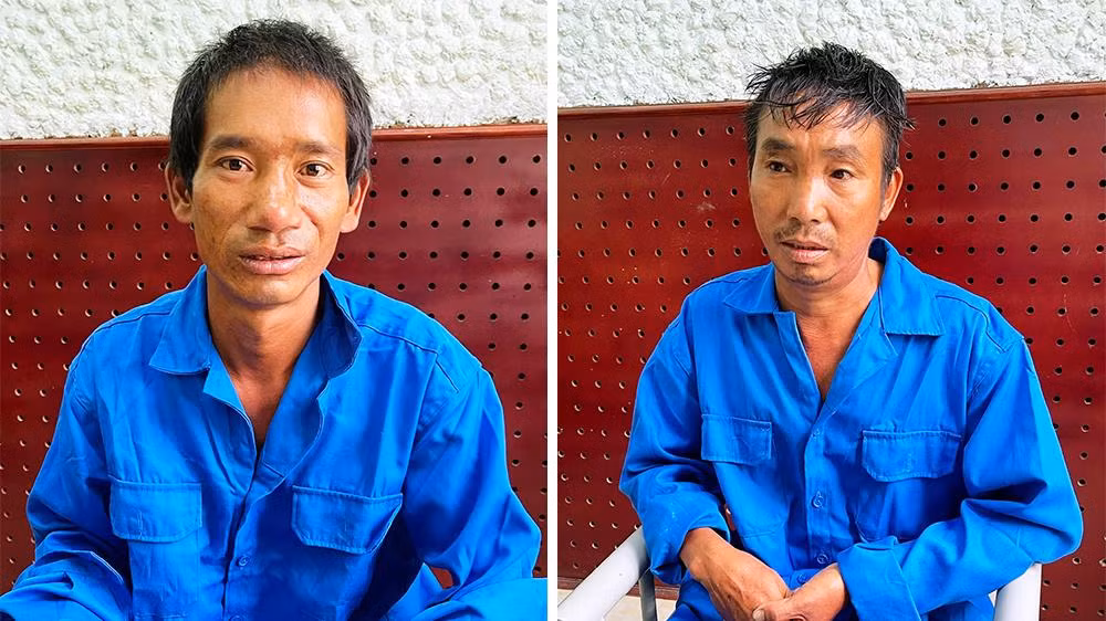 Đối tượng Lý Se Xuy (trái) và đối tượng Phu Thó Suy.