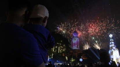 Pháo hoa mừng năm mới 2025 tại thủ đô Manila, Phillipines. Ảnh: (PNA)