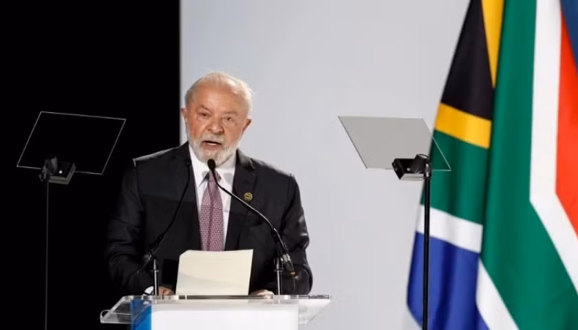 Tổng thống Brazil Lula da Silva phát biểu tại Hội nghị Cộng đồng các quốc gia Mỹ Latin và Caribe (CELAC) lần thứ 9 vừa khép lại ở Honduras. (Ảnh: Tân hoa xã)