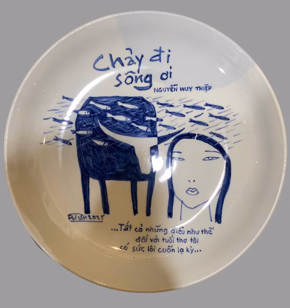 Tác phẩm của họa sĩ Đặng Tiến.