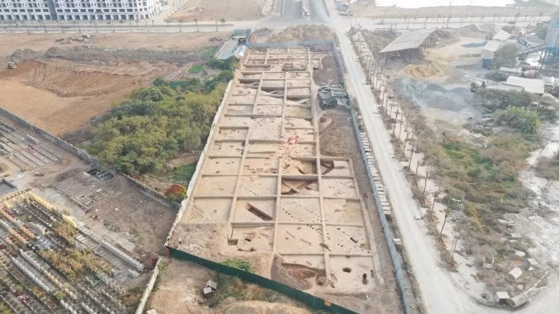 Mặt bằng cư trú của cư dân làng cổ Vườn Chuối.