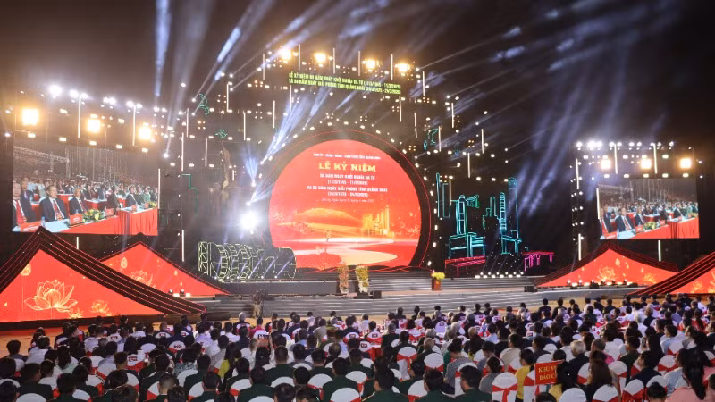Quang cảnh buổi lễ.