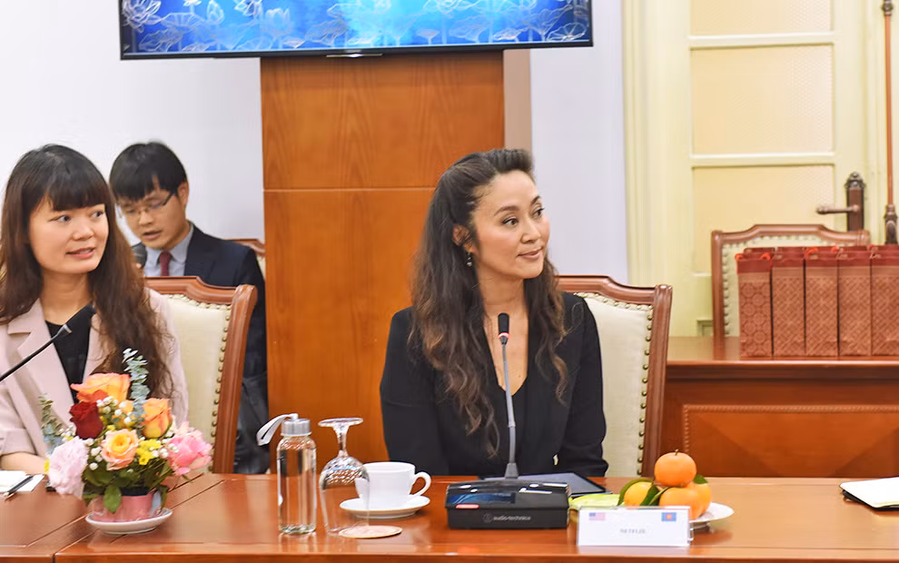 Phó Chủ tịch phụ trách Pháp lý và Chính sách công Khu vực châu Á-Thái Bình Dương của Tập đoàn Netflix, bà Josephine Choy. (Ảnh: Tổng cục Du lịch)