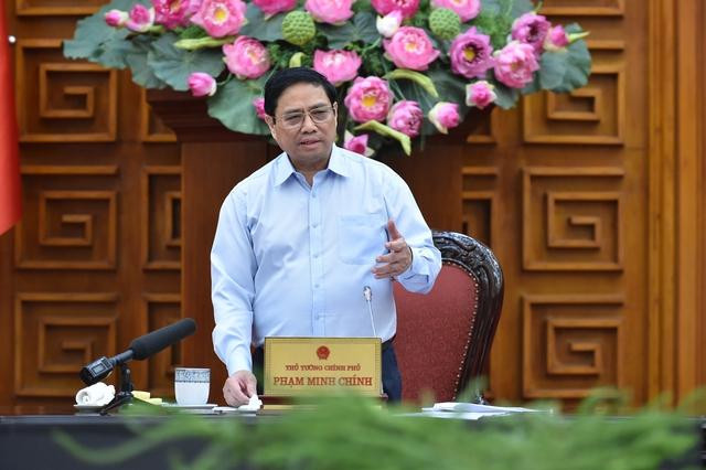 Thủ tướng Phạm Minh Chính phát biểu chỉ đạo. (Ảnh: NHẬT BẮC)