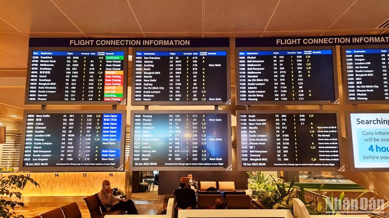 Các chuyến bay quốc tế đã gần trở về mức trước đại dịch. (Ảnh: N.T)