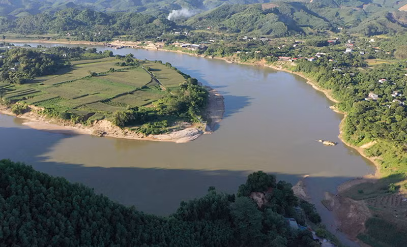 Bến Bình Ca ảnh chụp từ trên cao.