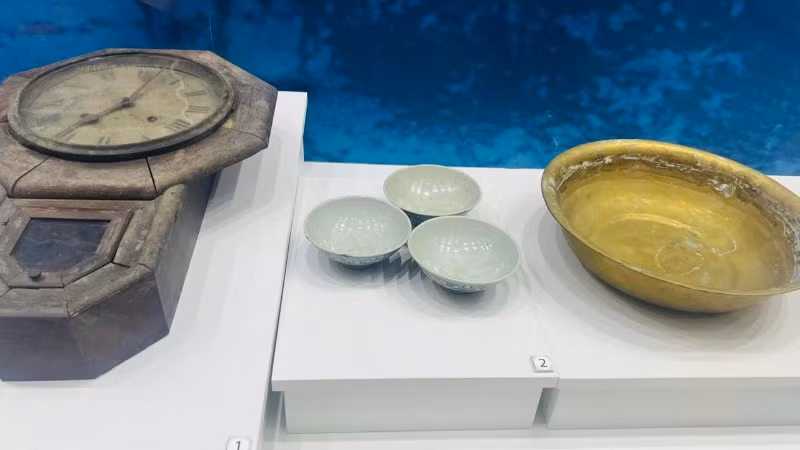 Một số hiện vật trưng bày tại Triển lãm.