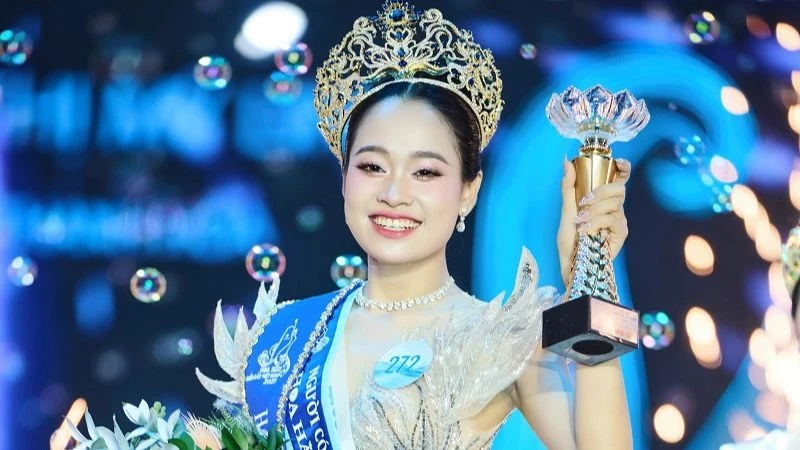 Nguyễn Thị Mỹ Linh đăng quang Hoa hậu Biển đảo Việt Nam 2025. (Ảnh: BTC)