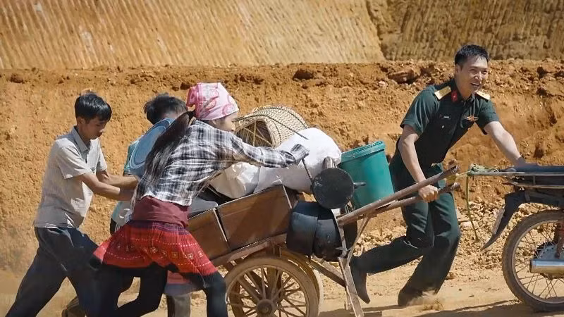 Hình ảnh trong phim truyền hình “Không thời gian”. (Ảnh: VTV)