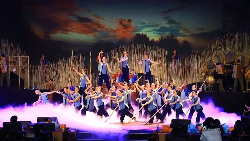 Phần dự thi của Trung tâm Văn hóa tỉnh Bình Dương. (Ảnh: Ban tổ chức)