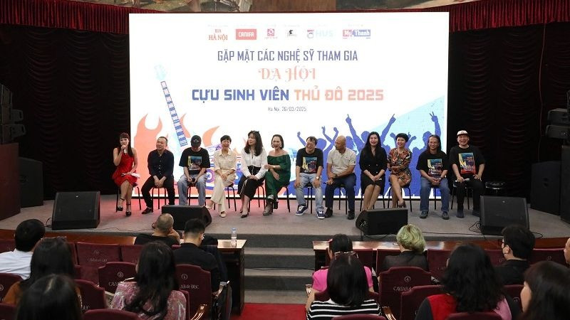 Gặp mặt các nghệ sĩ tham dự “Dạ hội Cựu sinh viên Thủ đô” năm 2025. (Ảnh: BTC)