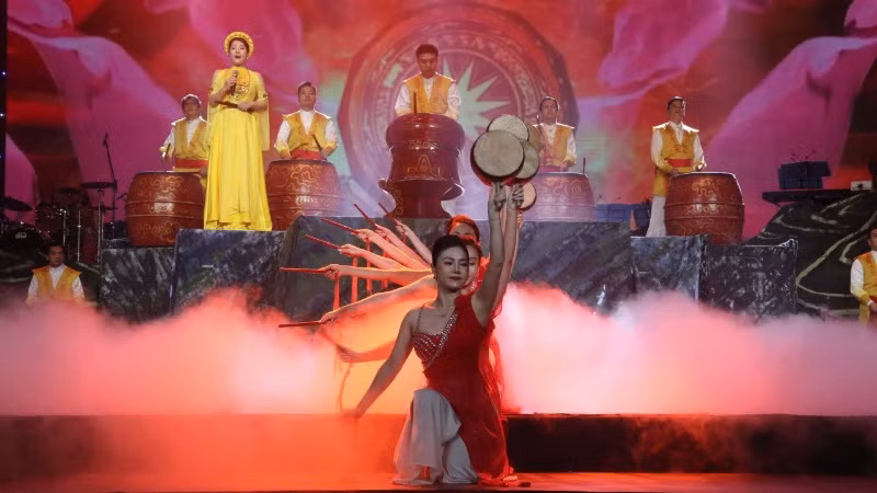 Một tiết mục nghệ thuật biểu diễn tại Lễ khai mạc. (Ảnh: Cục Nghệ thuật biểu diễn)