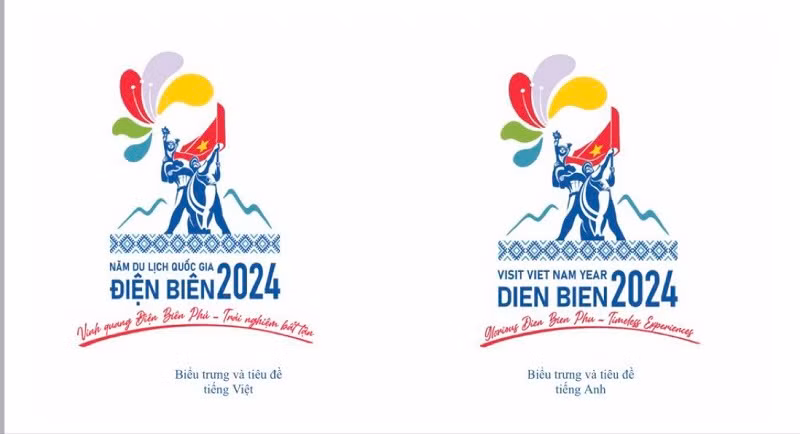 Biểu trưng và khẩu hiệu Năm Du lịch Quốc gia Điện Biên 2024.