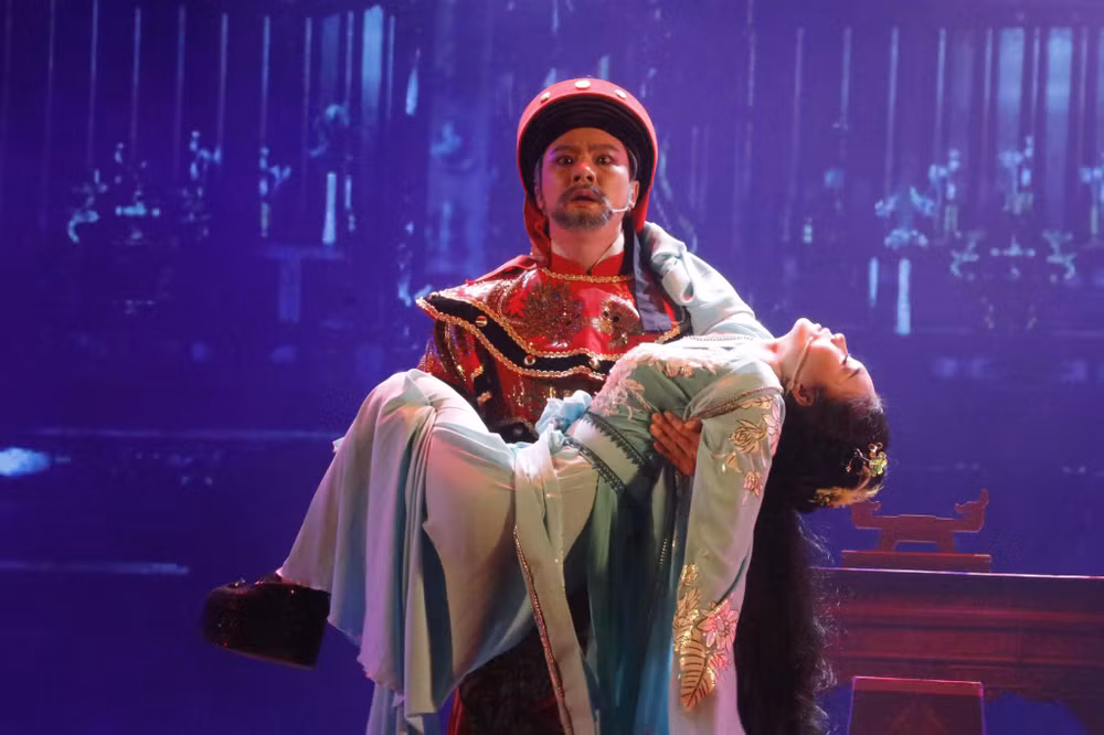 Hình ảnh trong phần dự thi của thí sinh đến từ Nhà hát Cao Văn Lầu.