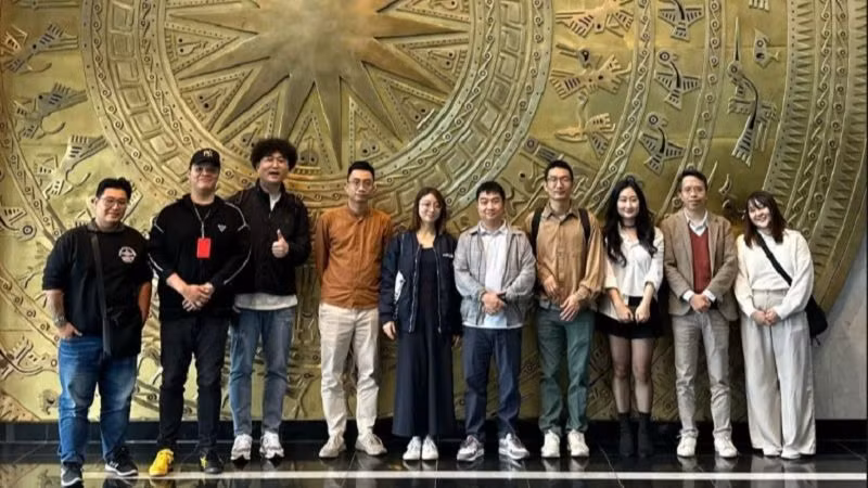 Đoàn công tác của Riot thăm quan và làm việc với VTVcab. (Ảnh: Ban tổ chức)