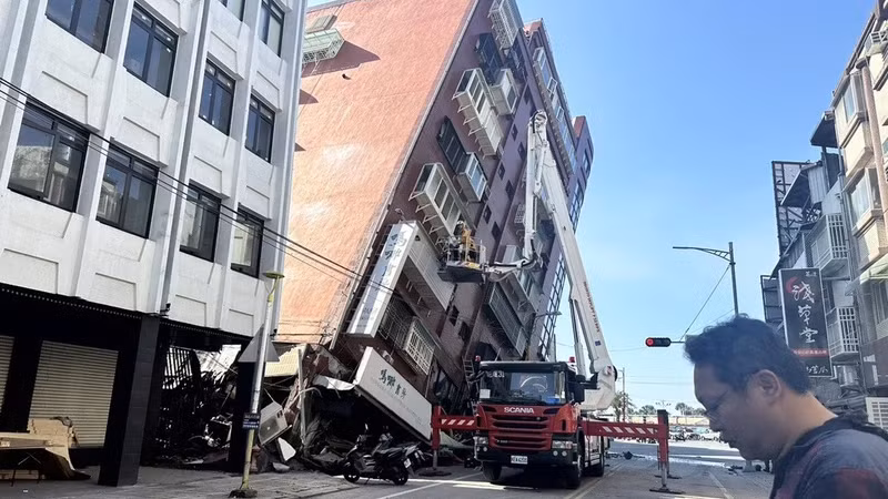 Trận động đất ở Đài Loan (Trung Quốc). (Ảnh: huanqiu.com)