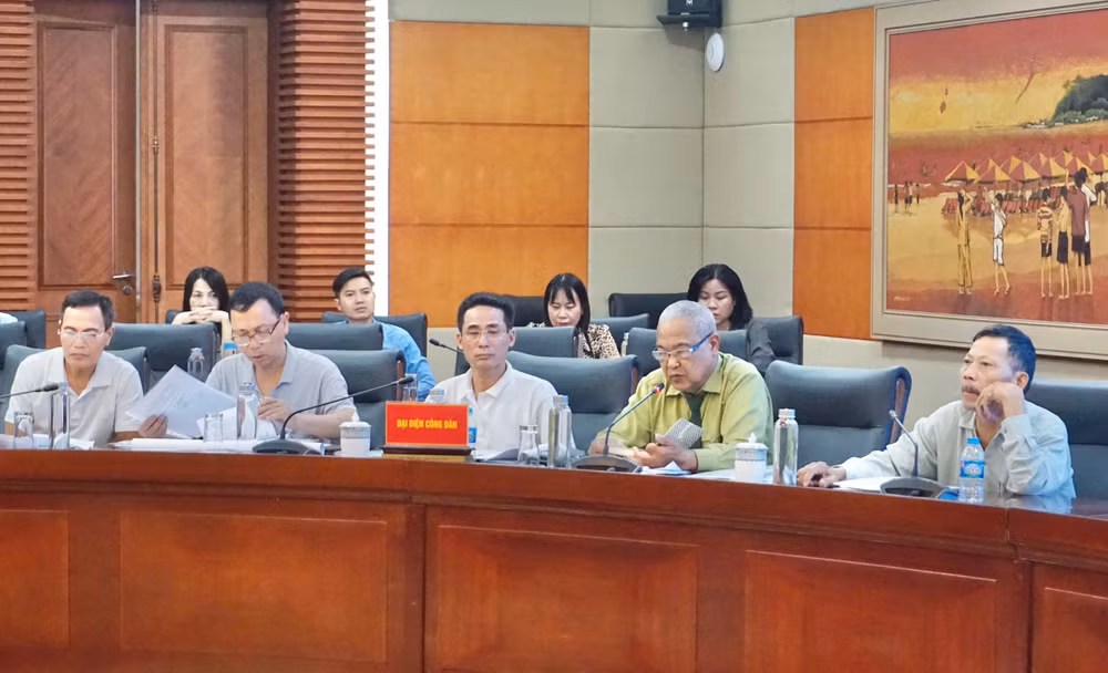 Các hộ dân có kiến nghị.