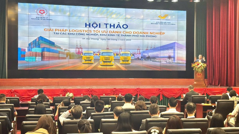 Hội thảo "Giải pháp logistics tối ưu dành cho doanh nghiệp tại các khu công nghiệp, khu kinh tế tại Hải Phòng".