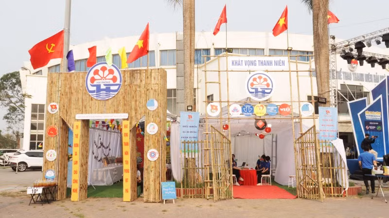 Hội trại thanh niên Hải Phòng có quy mô và sáng tạo.