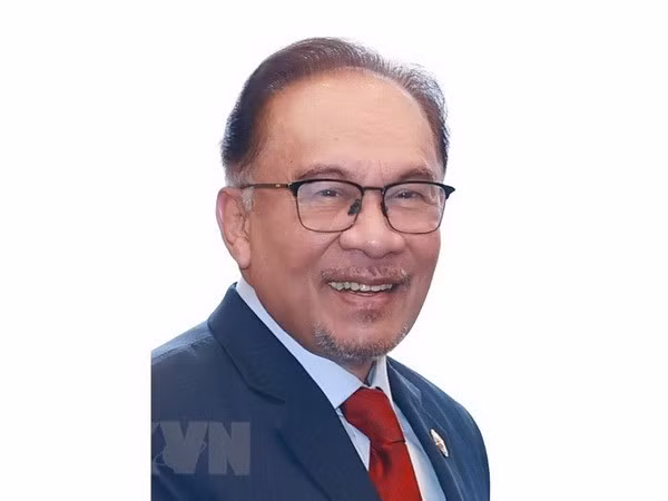 Thủ tướng Malaysia Anwar Ibrahim. (Ảnh: Dương Giang/TTXVN)