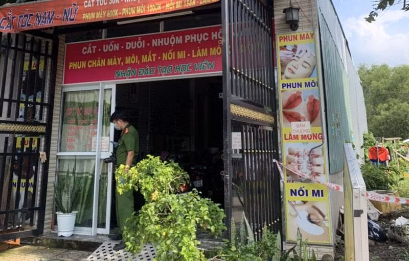 Hiện trường nơi xảy ra vụ việc.