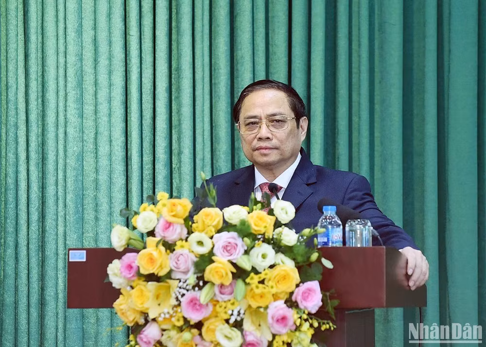 Thủ tướng Phạm Minh Chính phát biểu chỉ đạo.